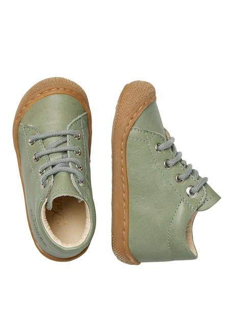 Chaussures premiers pas en cuir cocoon Bleu clair-+Bleu foncé-+Gris-+Jaune-+Sage- 25 - vertbaudet enfant 