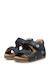 Sandales en cuir avec boucle et scratch bea Beige-+Bleu-+Gris-+Jaune-+Marine-+Marron-+Orange-+Rose-+Rouge- 25 - vertbaudet enfant 
