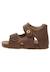 Sandales en cuir avec boucle et scratch bea Beige-+Bleu-+Gris-+Jaune-+Marine-+Marron-+Orange-+Rose-+Rouge- 28 - vertbaudet enfant 