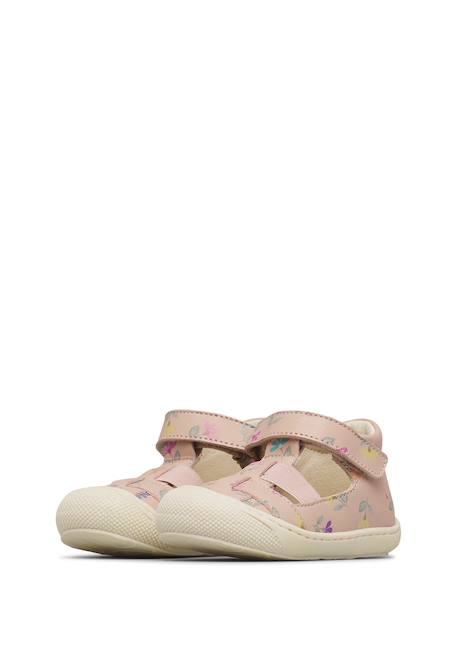 Sandales en cuir langen Rose poudré- 5 - vertbaudet enfant 