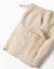 Short long cargo en sergé avec cordon de serrage Beige clair+Bleu foncé+Marrón 4 - vertbaudet enfant 
