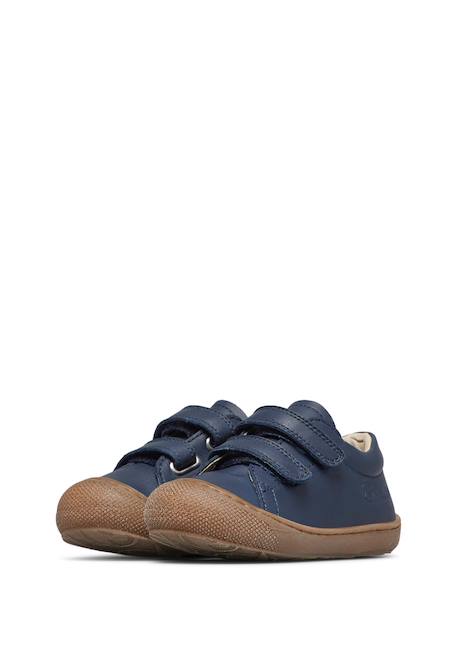 Chaussures en cuir cocoon low vl Cognac-+Marine- 10 - vertbaudet enfant 