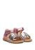 Sandales en cuir rubino Rose-+Rose-platine- 2 - vertbaudet enfant 
