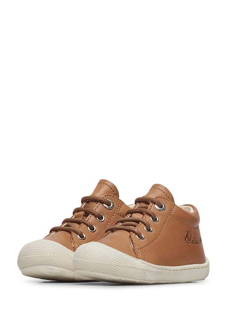 Chaussures en cuir cocoon Bleu-+Cognac-+Gris tourterelle-+Marine-+Vert foncé- 10 - vertbaudet enfant 