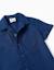 Ensemble chemise à manches courtes et short en coton Bleu foncé 3 - vertbaudet enfant 