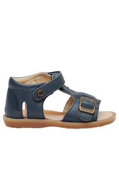 Chaussures-Sandales en cuir à scratch quarzo