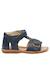 Sandales en cuir à scratch quarzo Marine-+Marron- 1 - vertbaudet enfant 