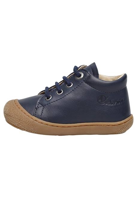 Chaussures premiers pas en cuir cocoon Bleu clair-+Bleu foncé-+Gris-+Jaune-+Sage- 8 - vertbaudet enfant 