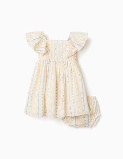 Bébé-Robe, jupe-Robe en coton avec motif floral et volants