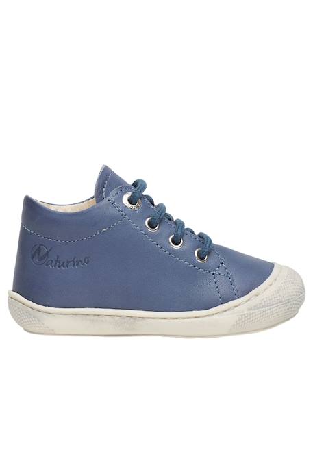 Chaussures en cuir cocoon Bleu-+Cognac-+Gris tourterelle-+Marine-+Vert foncé- 1 - vertbaudet enfant 