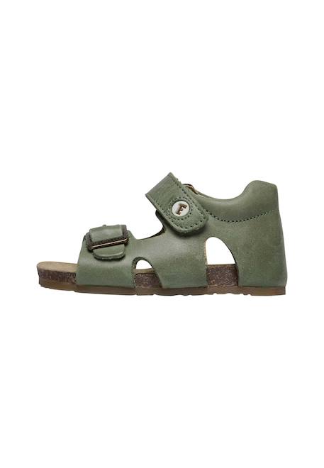Sandales en cuir avec boucle et scratch bea Beige-+Bleu-+Gris-+Jaune-+Marine-+Marron-+Orange-+Rose-+Rouge- 13 - vertbaudet enfant 
