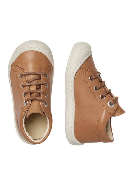Chaussures en cuir cocoon Bleu-+Cognac-+Gris tourterelle-+Marine-+Vert foncé- 9 - vertbaudet enfant 