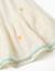 Robe en coton et lin avec fleurs brodées Beige clair 4 - vertbaudet enfant 