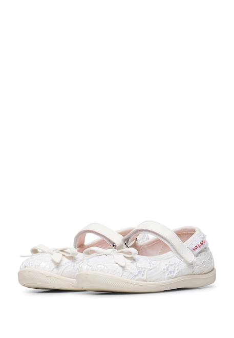 Ballerines en tissu claries 2 Blanc- 5 - vertbaudet enfant 