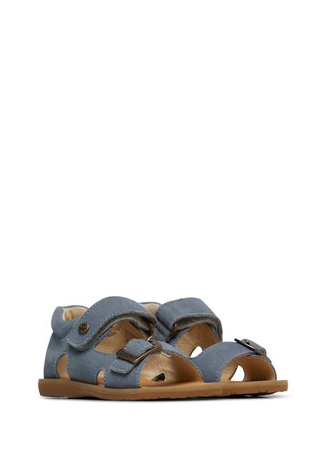 Sandales en cuir revion Bleu- 2 - vertbaudet enfant 