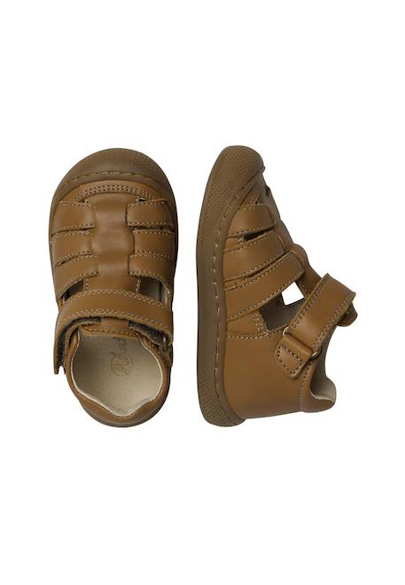 Sandales premiers pas en cuir wad wide Cognac- 4 - vertbaudet enfant 