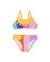 Bikini pour fille en maille avec bretelles décoratives Rose 1 - vertbaudet enfant 