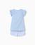 Pyjama en coton à manches courtes avec imprimé stitch Bleu clair 2 - vertbaudet enfant 