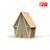 Maisonnette tente en bois fsc extérieur yuki 100 Naturel/vert 1 - vertbaudet enfant 