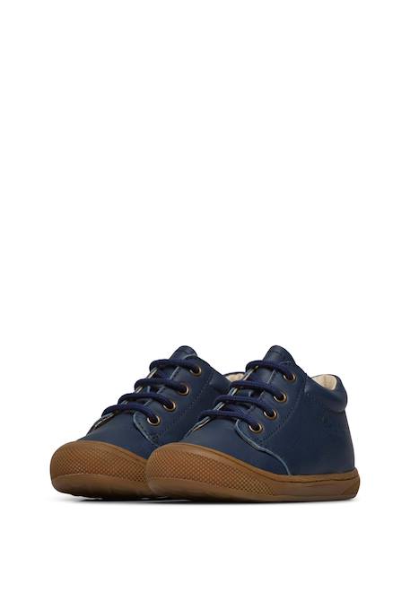 Chaussures premiers pas en cuir cocoon wide Marine- 5 - vertbaudet enfant 