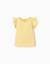 T-shirt avec manches à volants et col rond Beige clair+Corail clair+Jaune clair+Vert clair 7 - vertbaudet enfant 