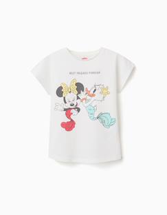 T-shirt en coton avec imprimé minnie et daisy  - vertbaudet enfant