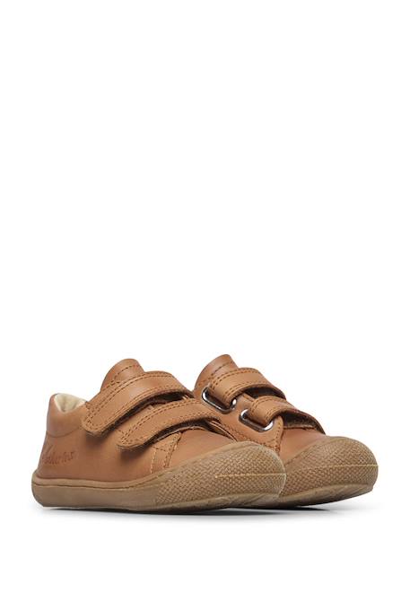 Chaussures en cuir cocoon low vl Cognac-+Marine- 2 - vertbaudet enfant 