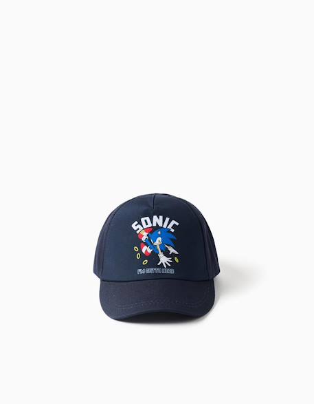 Casquette en sergé de coton avec imprimé sonic Bleu clair 1 - vertbaudet enfant 
