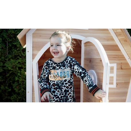 Maisonnette en bois fsc compacte fantasia 100 Naturel 4 - vertbaudet enfant 