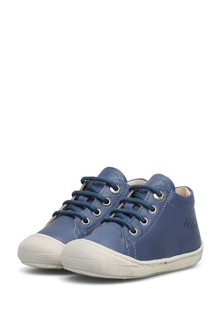 Chaussures en cuir cocoon Bleu-+Cognac-+Gris tourterelle-+Marine-+Vert foncé- 5 - vertbaudet enfant 