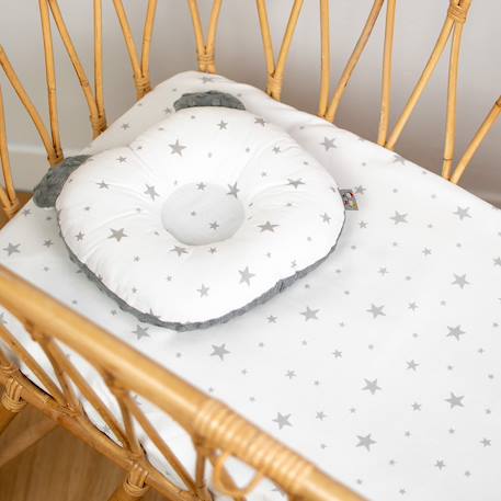 Drap housse berceau en coton stella Blanc 2 - vertbaudet enfant 