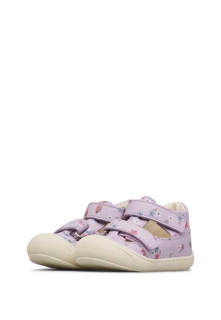 Sandales semi puffy Blanc crème-+Lilas- 10 - vertbaudet enfant 