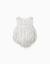Barboteuse en coton à rayures ethniques b&s Blanc 1 - vertbaudet enfant 