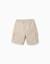 Short long cargo en sergé avec cordon de serrage Beige clair+Bleu foncé+Marrón 2 - vertbaudet enfant 