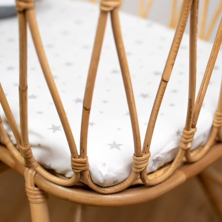 Drap housse berceau en coton stella Blanc 3 - vertbaudet enfant 