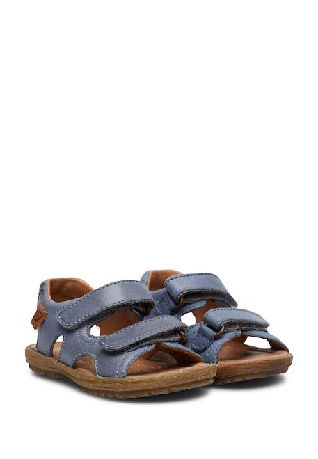 Sandales en cuir sky Beige-+Bleu clair-+Cognac-+Marine-+Orange-+Vert clair- 7 - vertbaudet enfant 