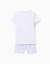 Pyjama à manches courtes en coton avec imprimés alligator Blanc 2 - vertbaudet enfant 