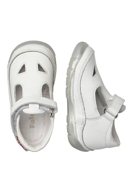 Sandales à œillets san diego new Blanc-+Marine- 4 - vertbaudet enfant 