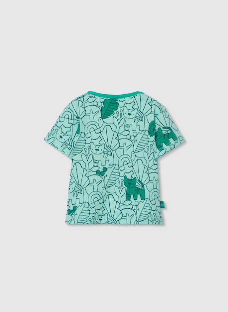 Ensemble t-shirt et short bébé imprimé coton Multicolore 4 - vertbaudet enfant 