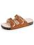 Chaussons mules ouvertes ultra-confortables patch talon, en cuir Camel 6 - vertbaudet enfant 