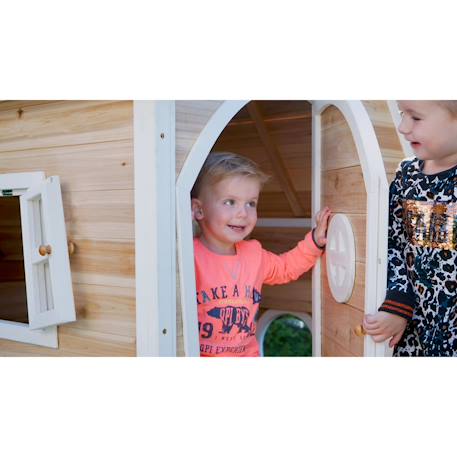 Maisonnette en bois fsc compacte fantasia 100 Naturel 2 - vertbaudet enfant 