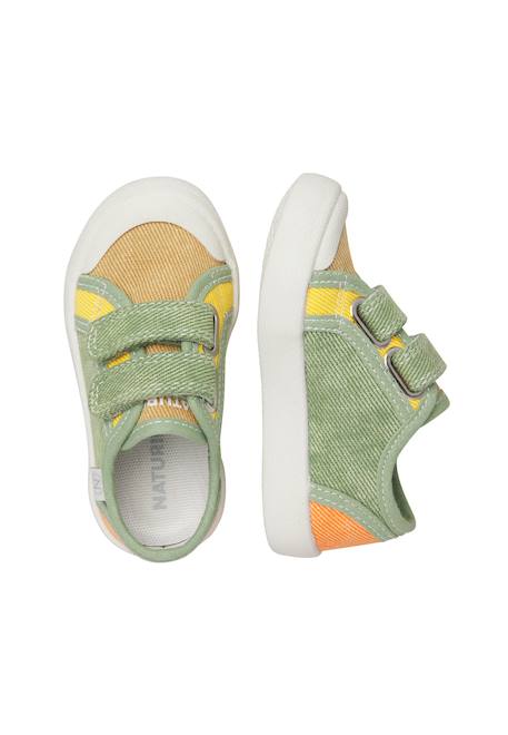 Baskets en tissu avec fermeture scratch summer vl. Beige-vert militaire-+Jaune-+Lilas-+Marine-+Sage-+Vert-+Vert clair 4 - vertbaudet enfant 