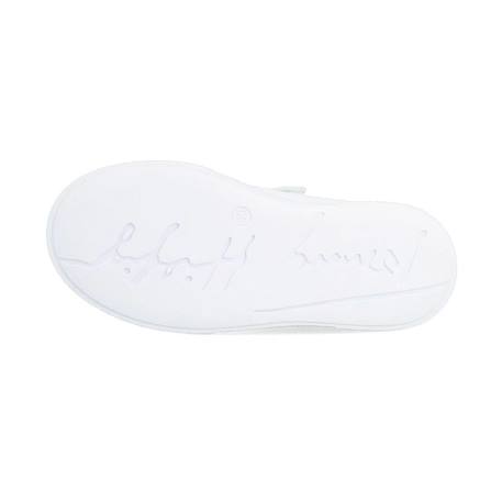 Baskets synthétique low cut lace-up sneaker White gold 3 - vertbaudet enfant 