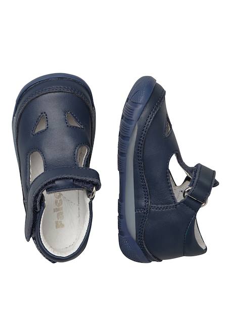 Sandales à œillets san diego new Blanc-+Marine- 9 - vertbaudet enfant 