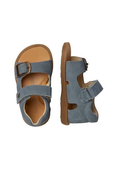 Sandales en cuir revion Bleu- 4 - vertbaudet enfant 