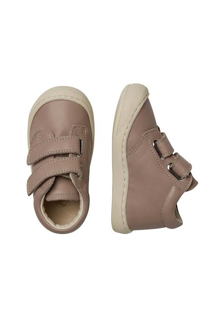 Chaussures premiers pas en cuir cocoon wide vl Gris tourterelle- 4 - vertbaudet enfant 