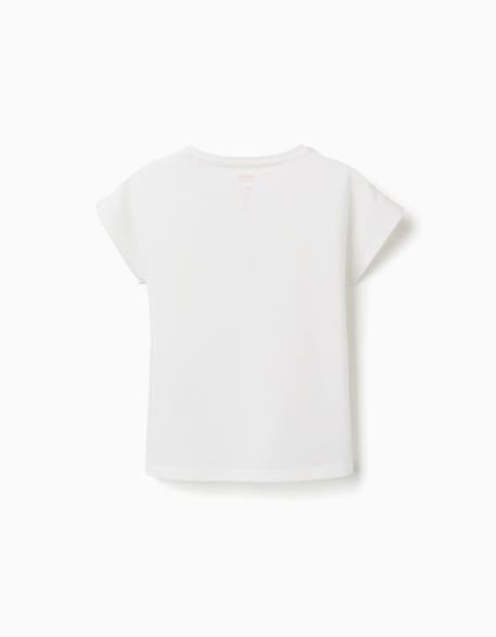 T-shirt en coton avec imprimé minnie et daisy Blanc 2 - vertbaudet enfant 