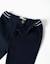 Pantalon chino en sergé avec bande à rayures Bleu foncé 3 - vertbaudet enfant 