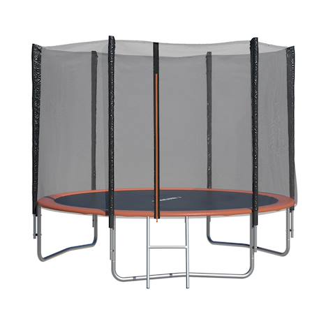 Trampoline ø 2,44 m avec filet de sécurité et échelle pour enfants Noir 2 - vertbaudet enfant 