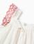Blouse sans manches en lin et coton à volants Beige clair 3 - vertbaudet enfant 